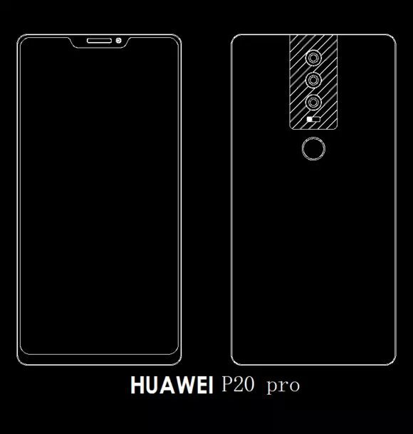 La conception de Huawei P20 Pro