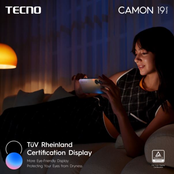 Affichage avec la certification TüV Rheinland et un taux de rafraîchissement élevé de 120 Hz